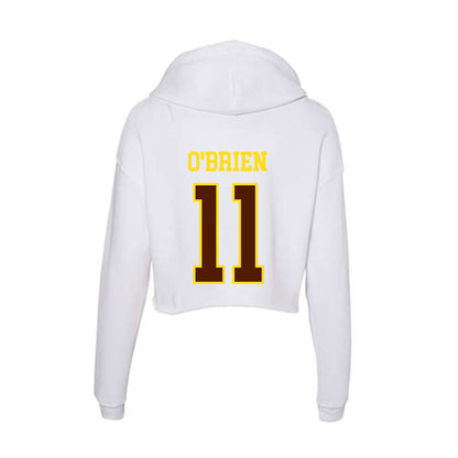 Western Michigan - NCAA Softball : Rylee O'Brien - Women's Crop Fleece Hoodie-1