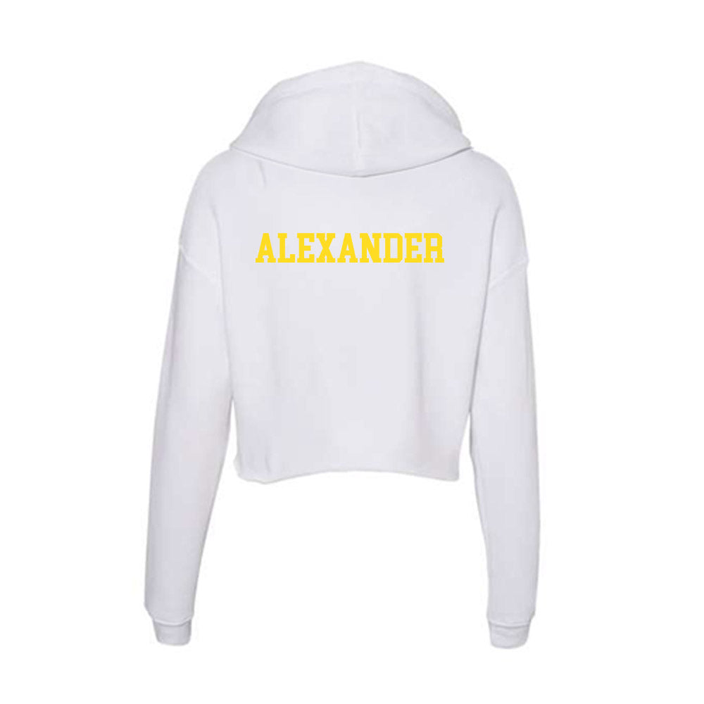 Western Michigan - NCAA Football : Blair Alexander - Women's Crop Fleece Hoodie-1