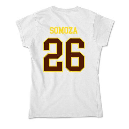 Western Michigan - NCAA Men's Ice Hockey : Ean Somoza - Soft Style Women’s T-Shirt-1
