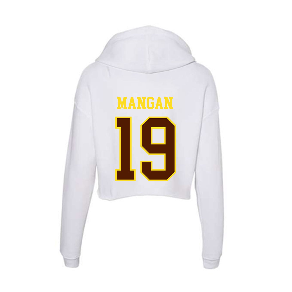 Western Michigan - NCAA Men's Soccer : Connor Mangan - Women's Crop Fleece Hooded Sweatshirt-1