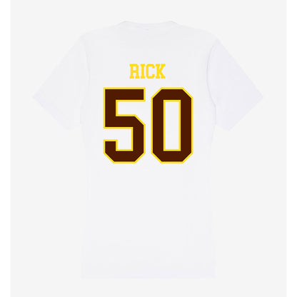 Western Michigan - NCAA Baseball : Lucas Rick - Women's V-Neck T-Shirt-1