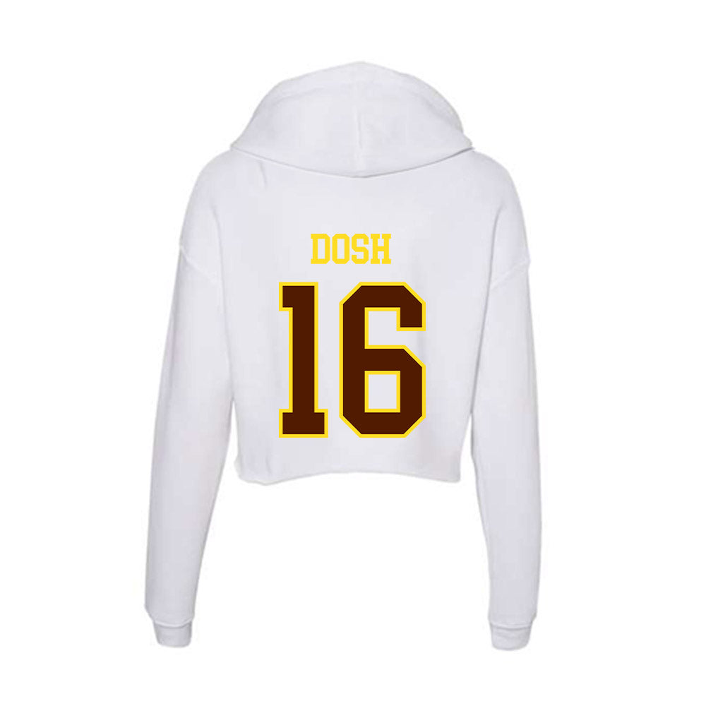 Western Michigan - NCAA Football : Jaxson Dosh - Women's Crop Fleece Hoodie-1