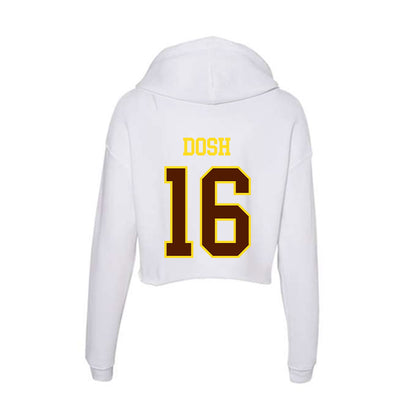Western Michigan - NCAA Football : Jaxson Dosh - Women's Crop Fleece Hoodie-1