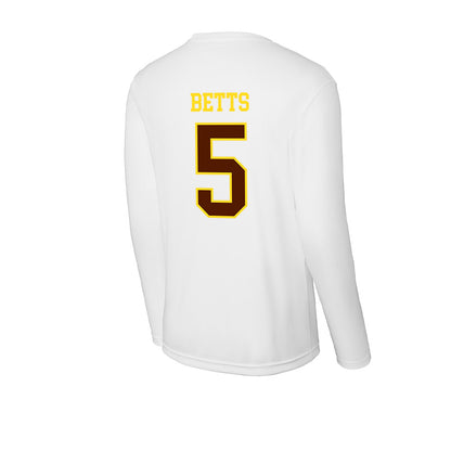 Western Michigan - NCAA Football : Justyce Betts - Activewear Long Sleeve T-Shirt-1