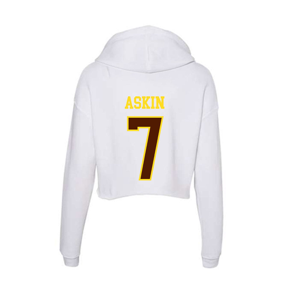 Western Michigan - NCAA Women's Volleyball : Ella Askin - Women's Crop Fleece Hooded Sweatshirt-1