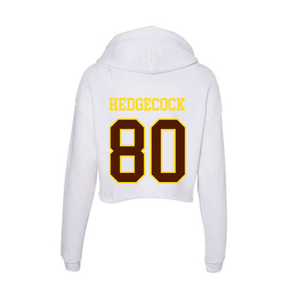 Western Michigan - NCAA Football : Cameron Hedgecock - Women's Crop Fleece Hoodie-1