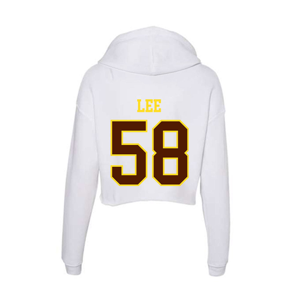 Western Michigan - NCAA Football : Tyson Lee - Women's Crop Fleece Hoodie-1