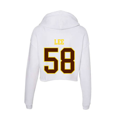 Western Michigan - NCAA Football : Tyson Lee - Women's Crop Fleece Hoodie-1
