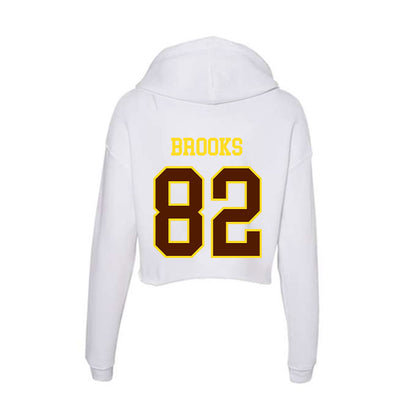 Western Michigan - NCAA Football : Baylin Brooks - Women's Crop Fleece Hoodie-1