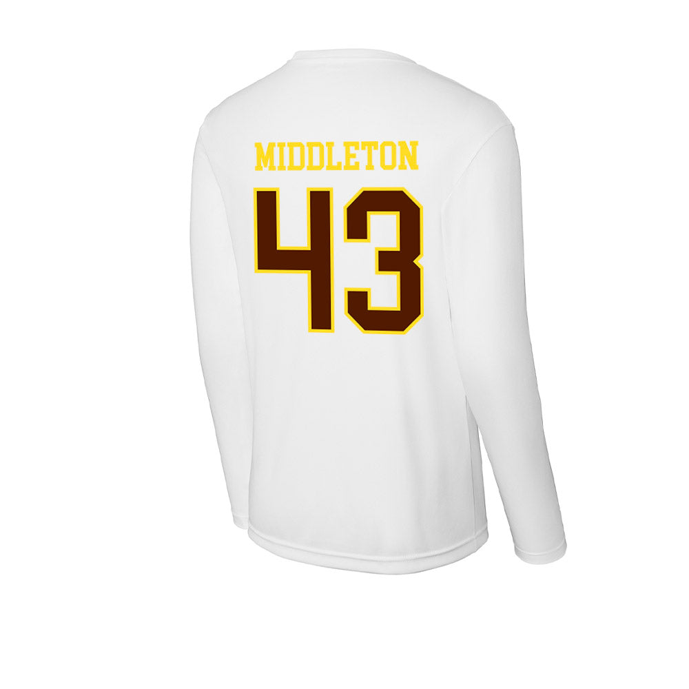 Western Michigan - NCAA Baseball : Cooper Middleton - Activewear Long Sleeve T-Shirt-1