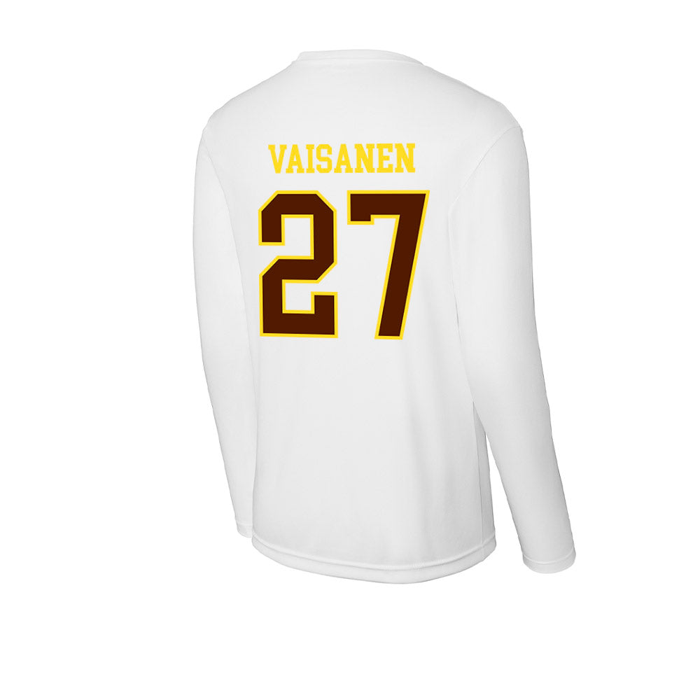 Western Michigan - NCAA Men's Ice Hockey : Joona Vaisanen - Activewear Long Sleeve T-Shirt-1