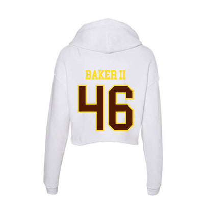 Western Michigan - NCAA Football : Max Baker II - Women's Crop Fleece Hoodie-1