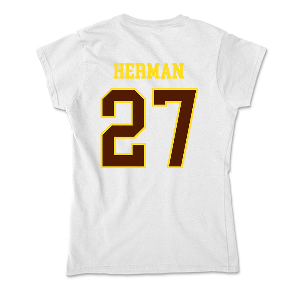 Western Michigan - NCAA Softball : Hannah Herman - Soft Style Women’s T-Shirt-1