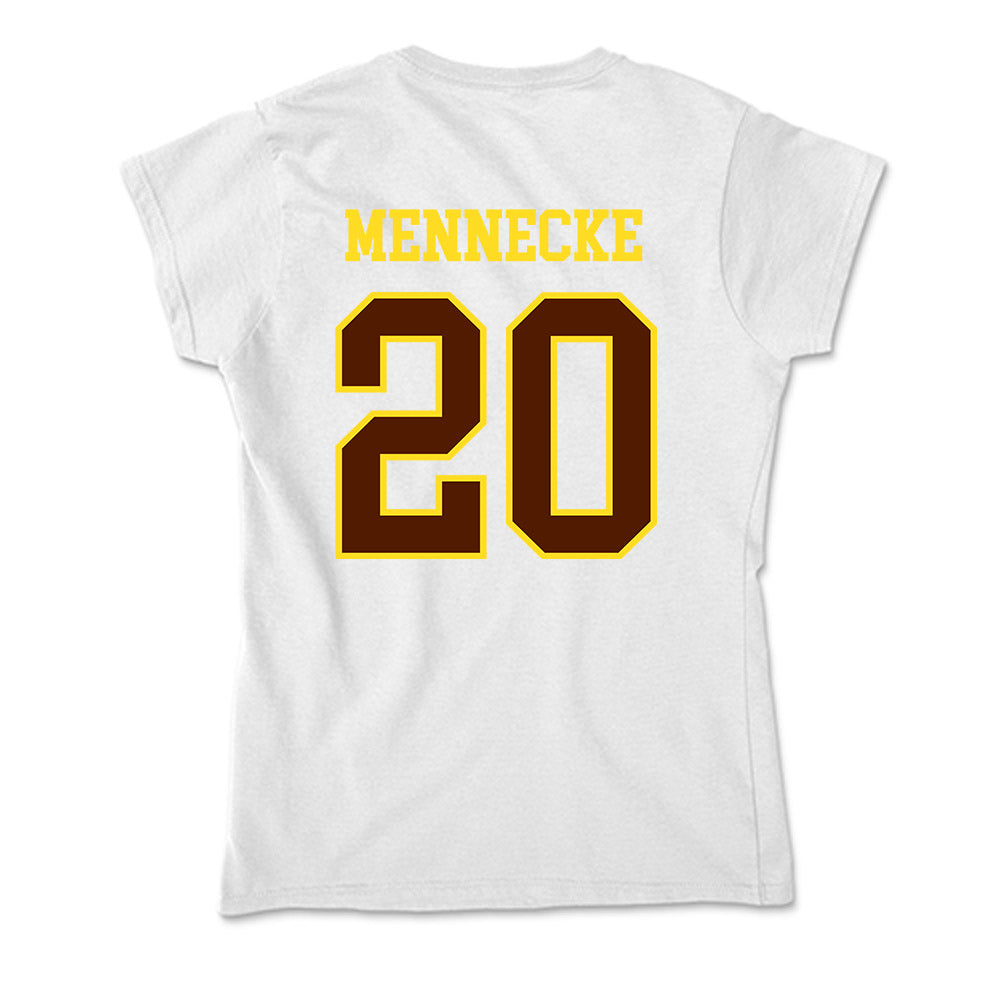 Western Michigan - NCAA Baseball : Mark Mennecke - Soft Style Women’s T-Shirt-1