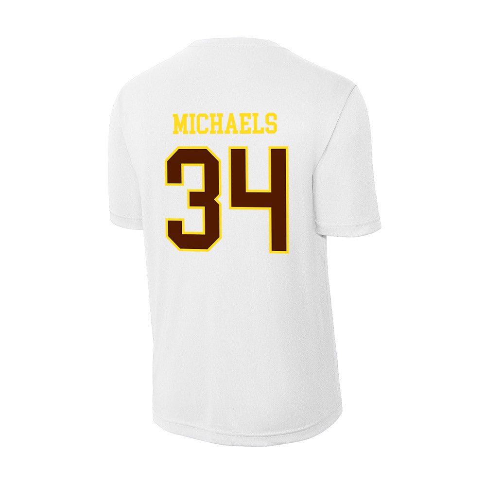 Western Michigan - NCAA Men's Ice Hockey : Owen Michaels - Activewear T-Shirt-1