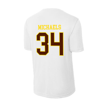 Western Michigan - NCAA Men's Ice Hockey : Owen Michaels - Activewear T-Shirt-1