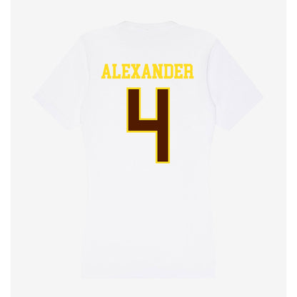 Western Michigan - NCAA Football : Austin Alexander - Women's V-Neck T-Shirt-1