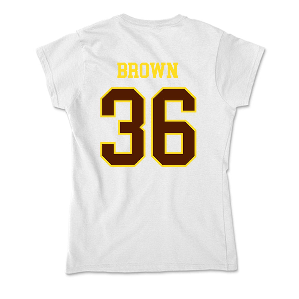 Western Michigan - NCAA Football : Freddy Brown - Soft Style Women’s T-Shirt-1