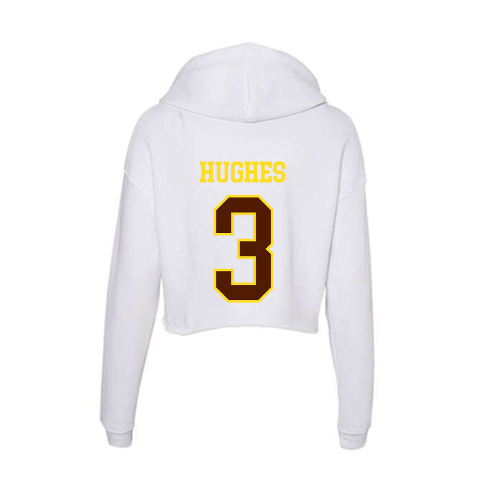 Western Michigan - NCAA Football : Harper Hughes - Women's Crop Fleece Hoodie-1