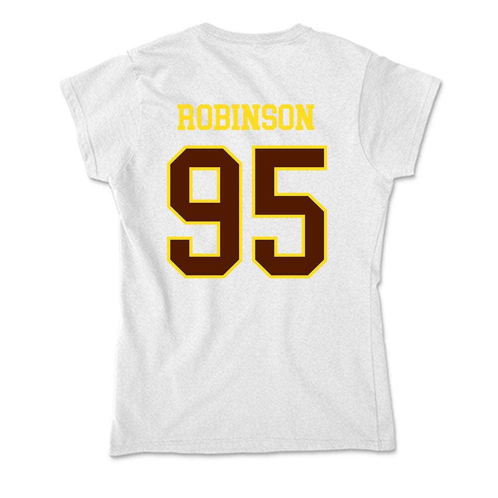 Western Michigan - NCAA Football : DeShawn Robinson - Soft Style Women’s T-Shirt-1