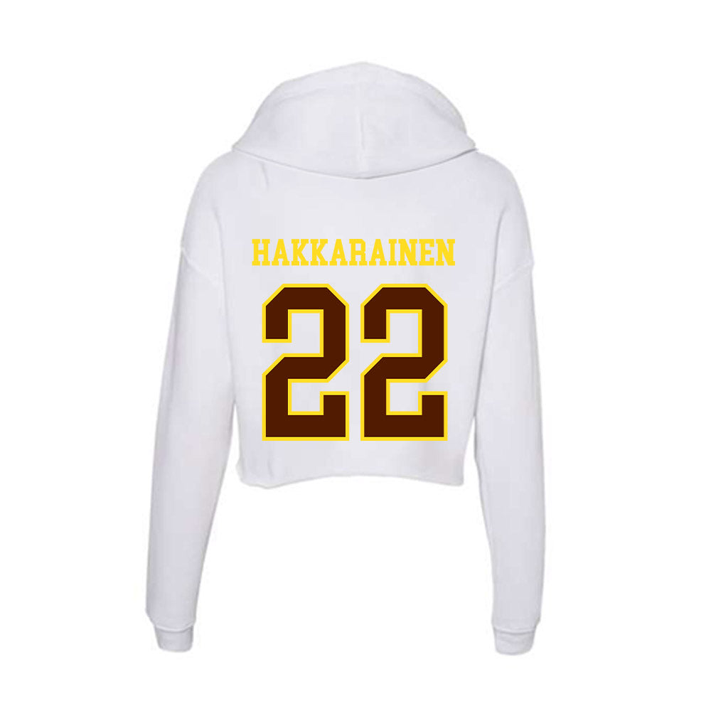 Western Michigan - NCAA Men's Ice Hockey : Iiro Hakkarainen - Women's Crop Fleece Hoodie-1