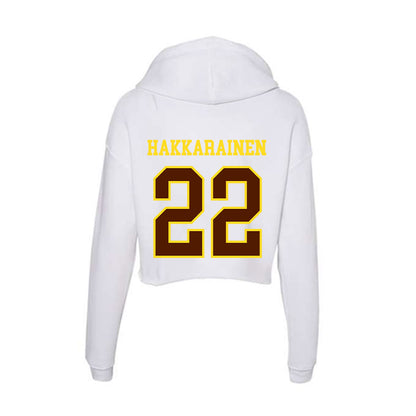 Western Michigan - NCAA Men's Ice Hockey : Iiro Hakkarainen - Women's Crop Fleece Hoodie-1