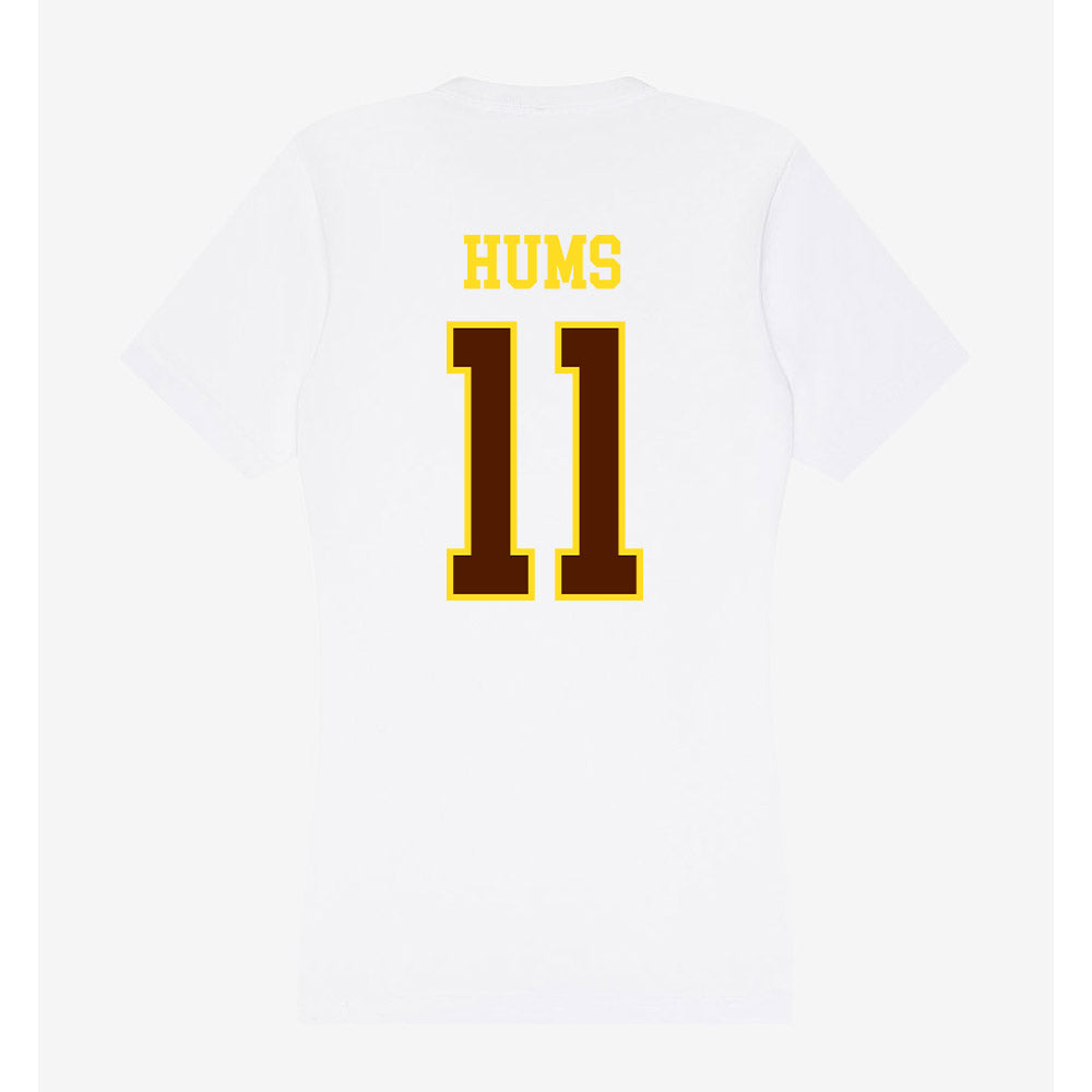 Western Michigan - NCAA Baseball : Cooper Hums - Women's V-Neck T-Shirt-1