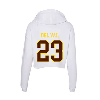 Western Michigan - NCAA Softball : Alysa Del Val - Women's Crop Fleece Hoodie-1
