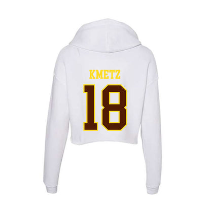 Western Michigan - NCAA Women's Volleyball : Madison Kmetz - Women's Crop Fleece Hoodie-1