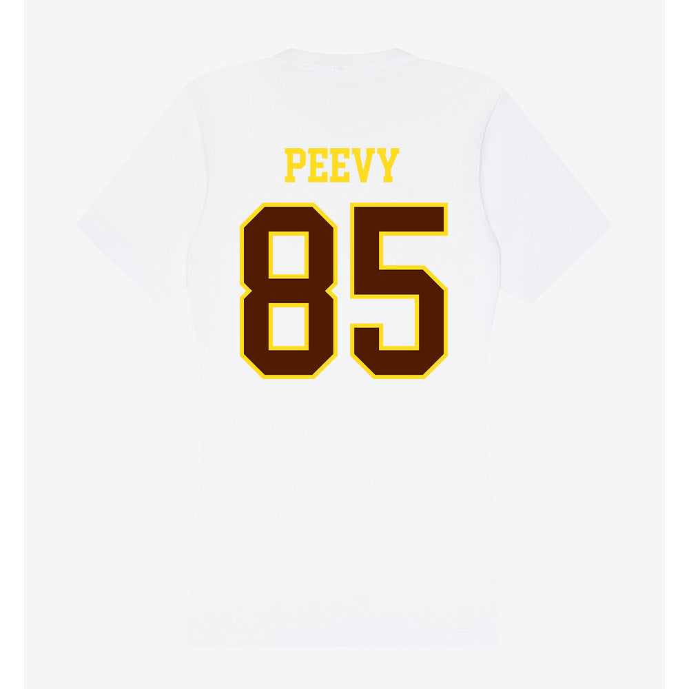 Western Michigan - NCAA Football : Braden Peevy - Women's V-Neck T-Shirt-1