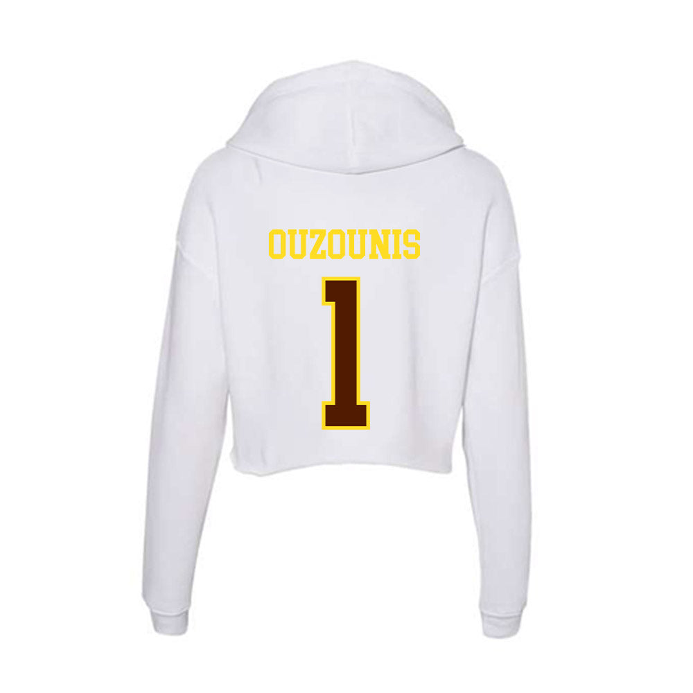 Western Michigan - NCAA Men's Soccer : Alessandro Ouzounis - Women's Crop Fleece Hoodie-1