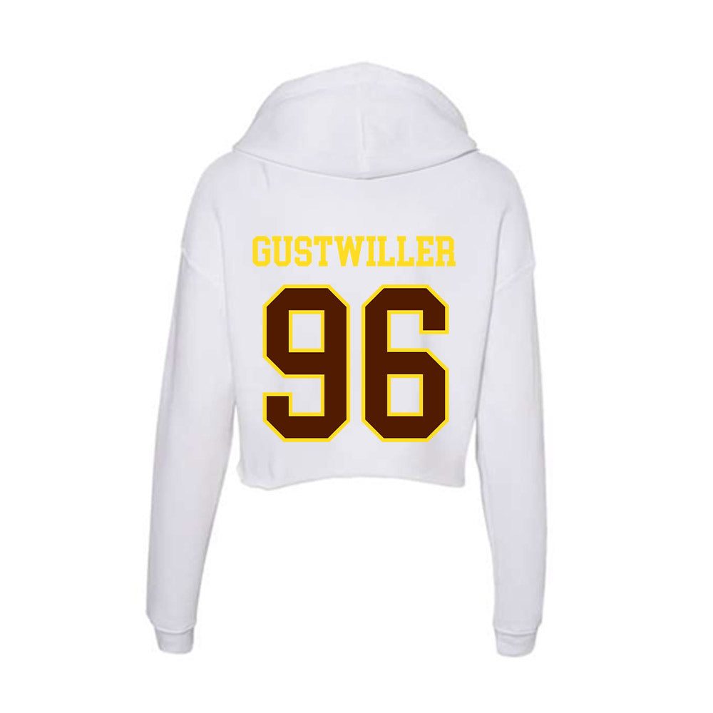 Western Michigan - NCAA Football : Dalton Gustwiller - Women's Crop Fleece Hoodie-1