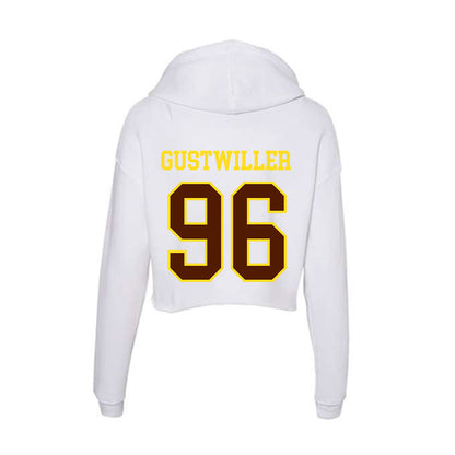 Western Michigan - NCAA Football : Dalton Gustwiller - Women's Crop Fleece Hoodie-1
