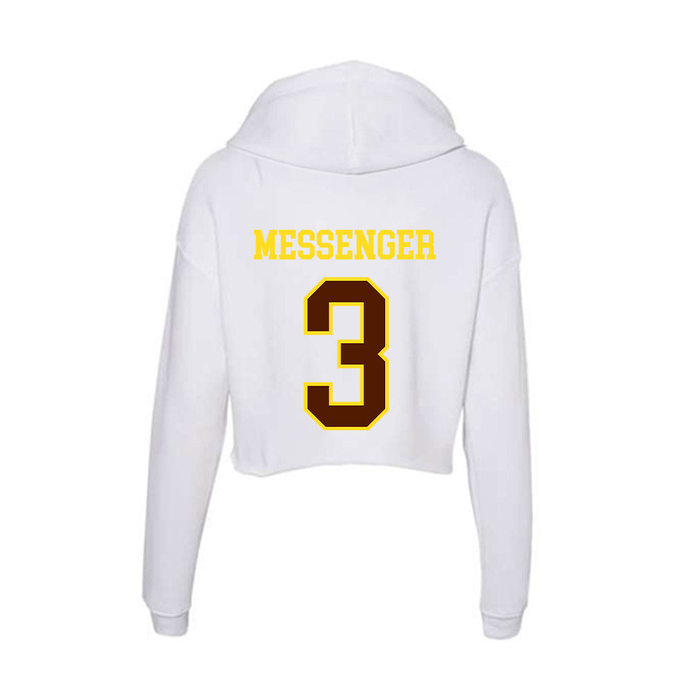 Western Michigan - NCAA Women's Volleyball : Riley Messenger - Women's Crop Fleece Hoodie-1