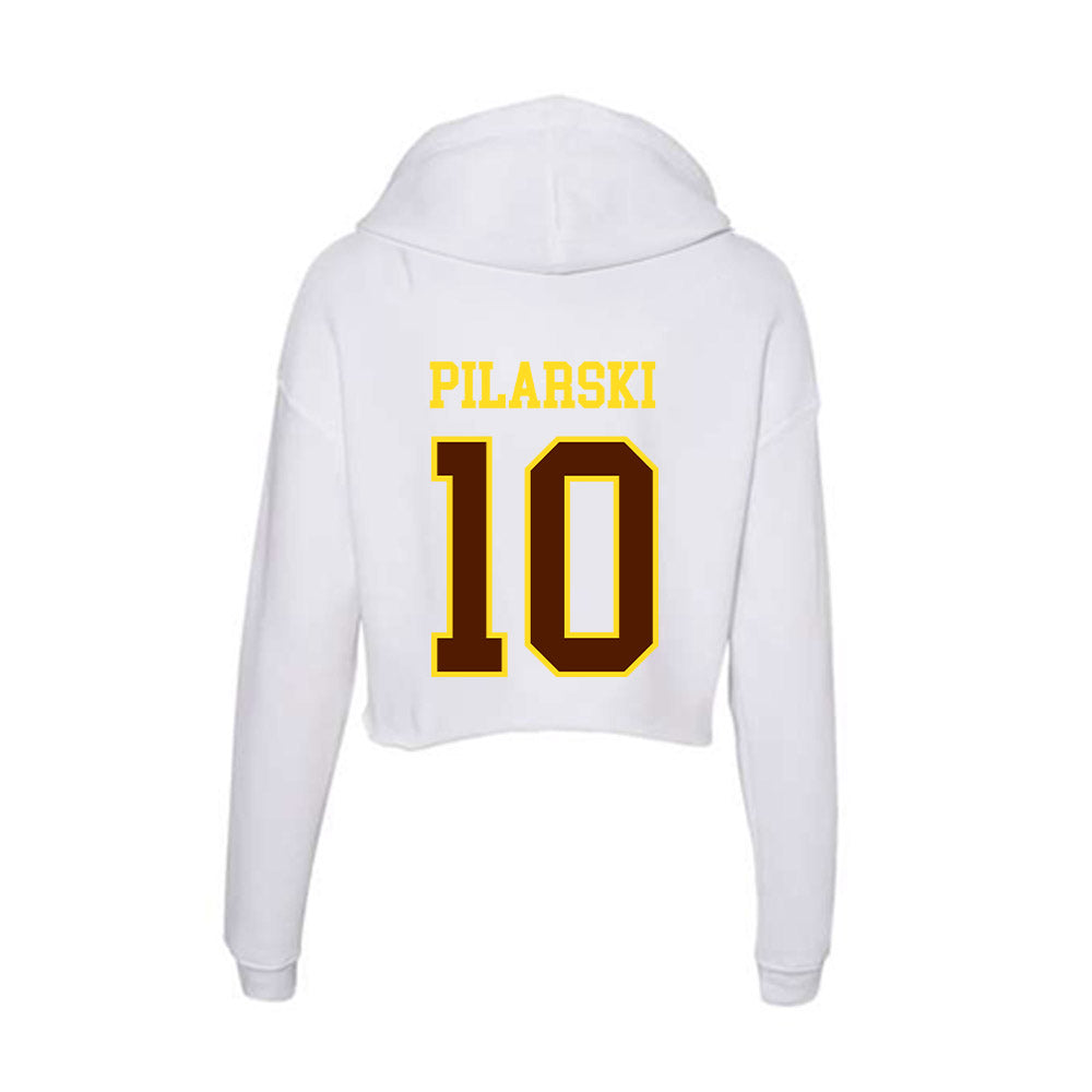 Western Michigan - NCAA Baseball : Mason Pilarski - Women's Crop Fleece Hoodie-1