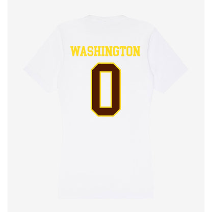 Western Michigan - NCAA Men's Basketball : Jaylen Washington - Women's V-Neck T-Shirt-1