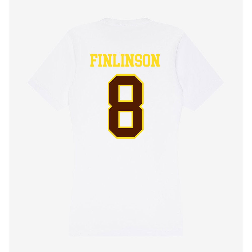 Western Michigan - NCAA Men's Basketball : Isaac Finlinson - Women's V-Neck T-Shirt-1