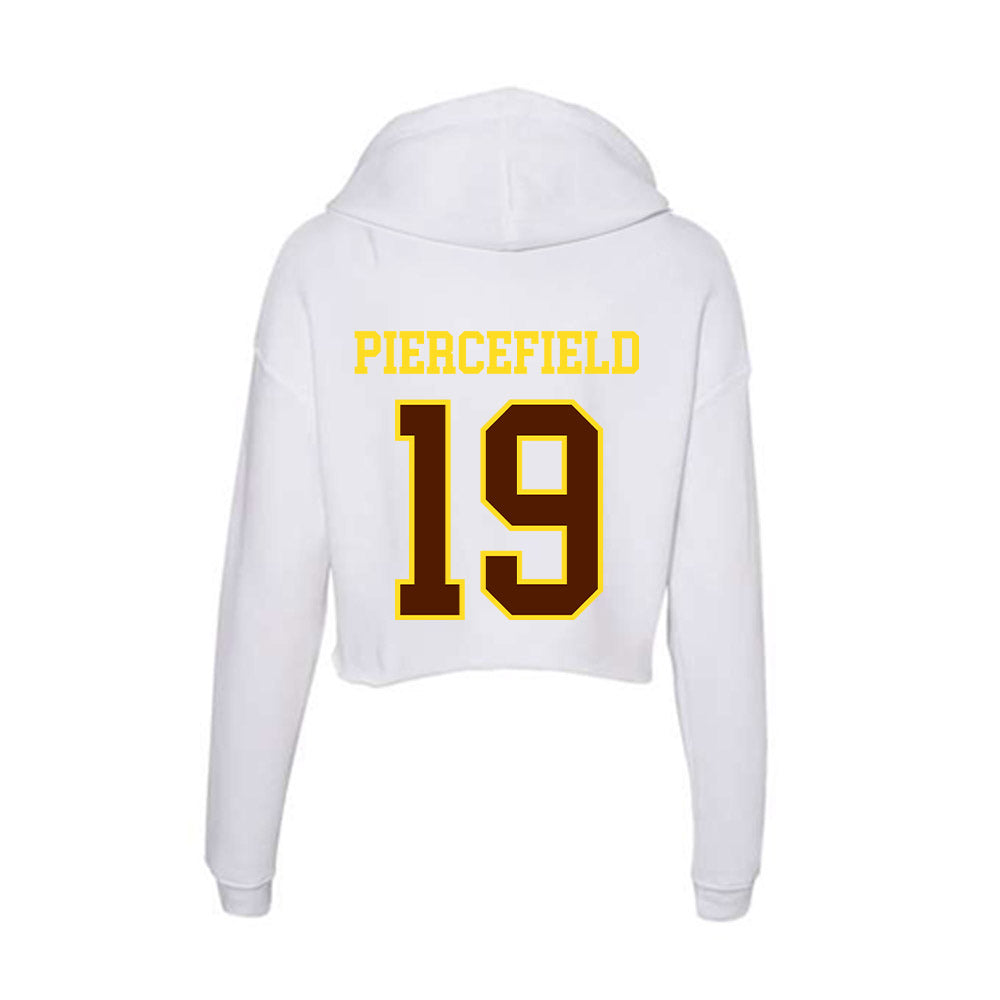 Western Michigan - NCAA Women's Volleyball : Carley Piercefield - Women's Crop Fleece Hooded Sweatshirt-1