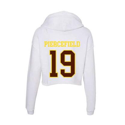 Western Michigan - NCAA Women's Volleyball : Carley Piercefield - Women's Crop Fleece Hooded Sweatshirt-1