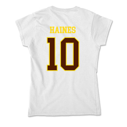 Western Michigan - NCAA Football : Teegan Haines - Soft Style Women’s T-Shirt-1