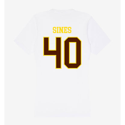 Western Michigan - NCAA Football : Nathan Sines - Women's V-Neck T-Shirt-1
