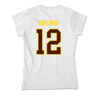 Western Michigan - NCAA Men's Ice Hockey : Connor Brown - Soft Style Women’s T-Shirt-1