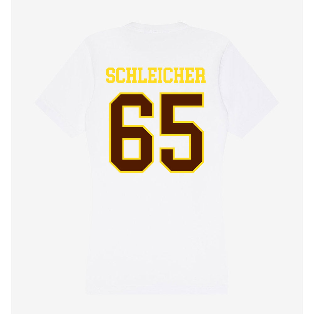 Western Michigan - NCAA Football : Jeremy Schleicher - Women's V-Neck T-Shirt-1