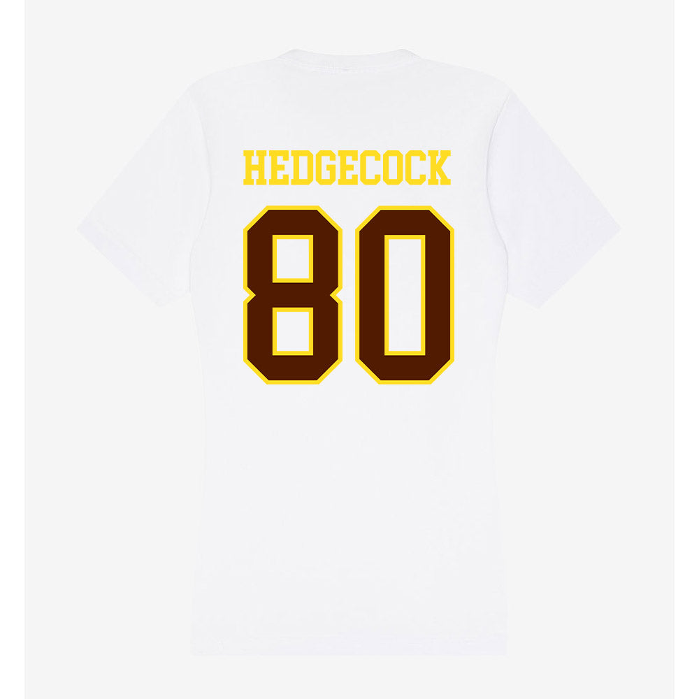 Western Michigan - NCAA Football : Cameron Hedgecock - Women's V-Neck T-Shirt-1