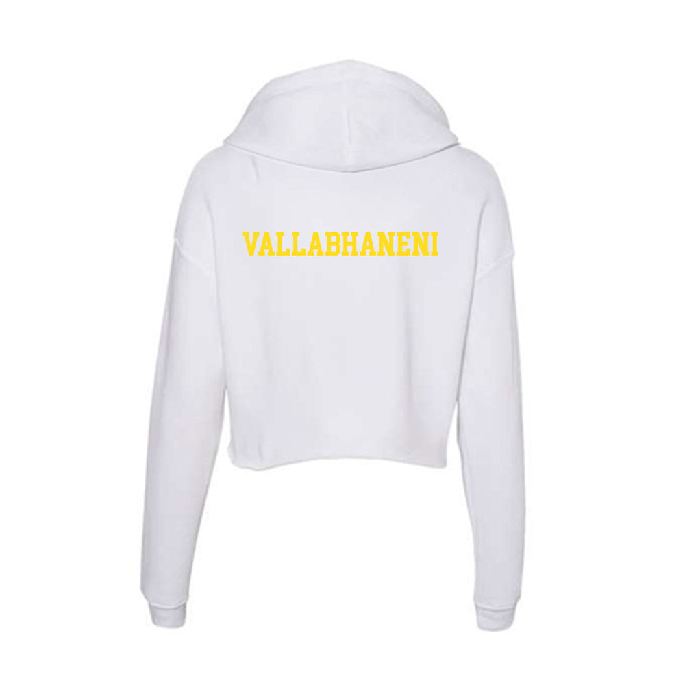 Western Michigan - NCAA Women's Golf : Megha Vallabhaneni - Women's Crop Fleece Hoodie-1