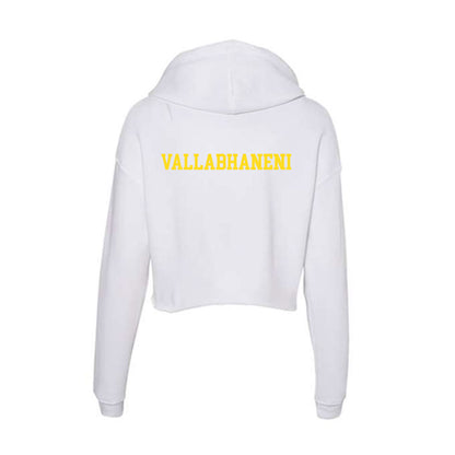 Western Michigan - NCAA Women's Golf : Megha Vallabhaneni - Women's Crop Fleece Hoodie-1