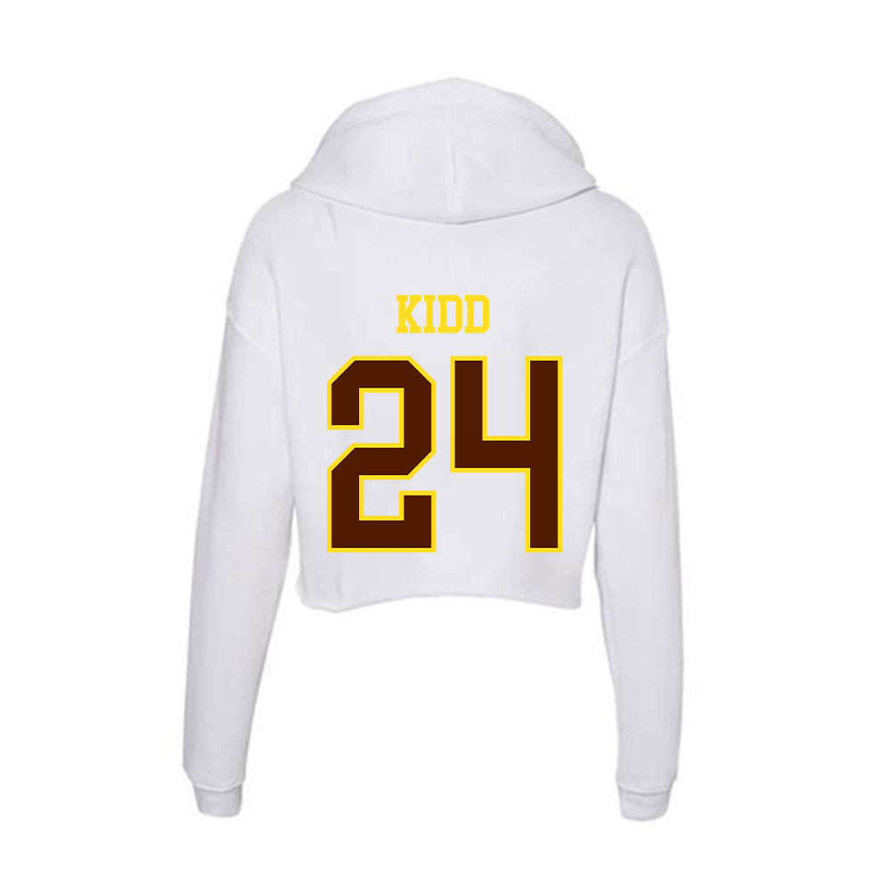 Western Michigan - NCAA Baseball : Ricky Kidd - Women's Crop Fleece Hoodie-1