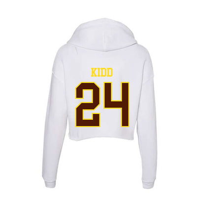 Western Michigan - NCAA Baseball : Ricky Kidd - Women's Crop Fleece Hoodie-1