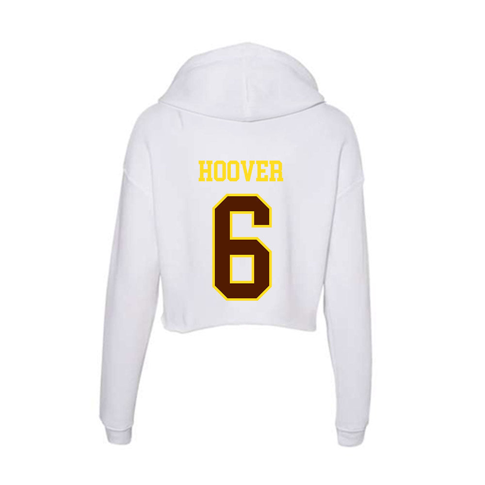 Western Michigan - NCAA Baseball : Matt Hoover - Women's Crop Fleece Hoodie-1
