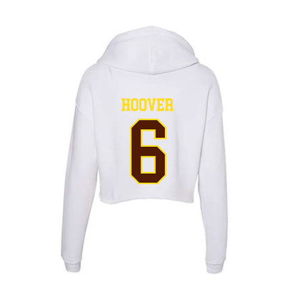 Western Michigan - NCAA Baseball : Matt Hoover - Women's Crop Fleece Hoodie-1